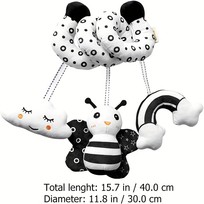 Rainbow Ladybug Owl Plush Crib Toy for Babies Stroller Car Seat Travel