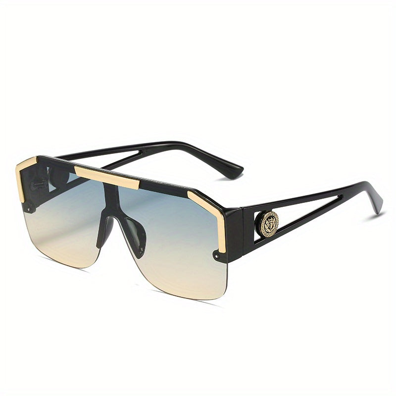 Men's Oversized Square Glasses Large Frame Casual Fashion Accessories