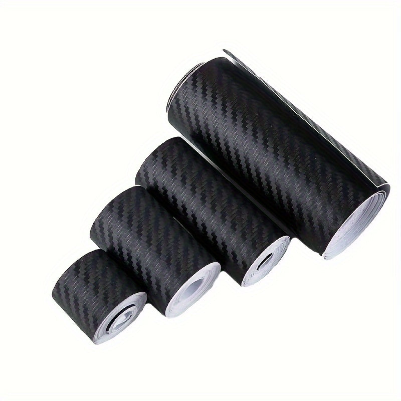 3D Carbon Fiber Vinyl Wrap for Car Protection Scratch Resistant Black