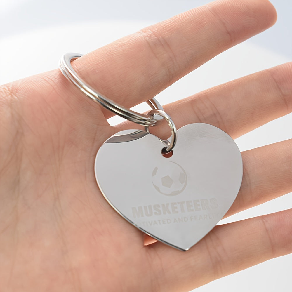 Set of 10 Double-Sided Stainless Steel Laser-Engraved Keychains with Dog Name and Info