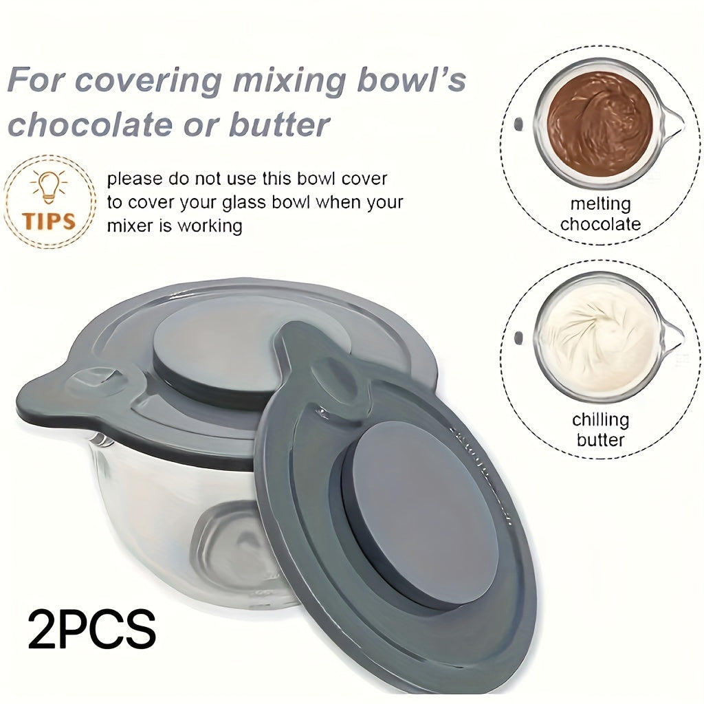 Flybok 1/2 pint plastik idishlar uchun qopqoq to'plami: 4.5-5Qt shisha idishlarga mos keladi, anti-splash himoyasi bilan kulrang