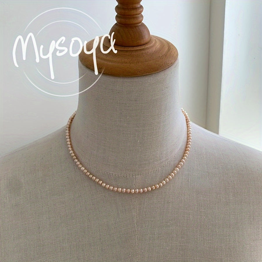 Boho Qo'lda tayyorlangan Okean marjonli zanjir 5-6mm Iyun tug'ilgan kun tosh tabiiy zargarlik buyumlari kundalik va bayram kiyish uchun