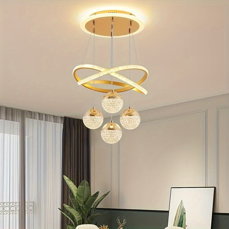 Zamonaviy Kristal LED Chandelier Yashash Xonalari, O'tirish Xonalari, Barlar, Zinalar uchun