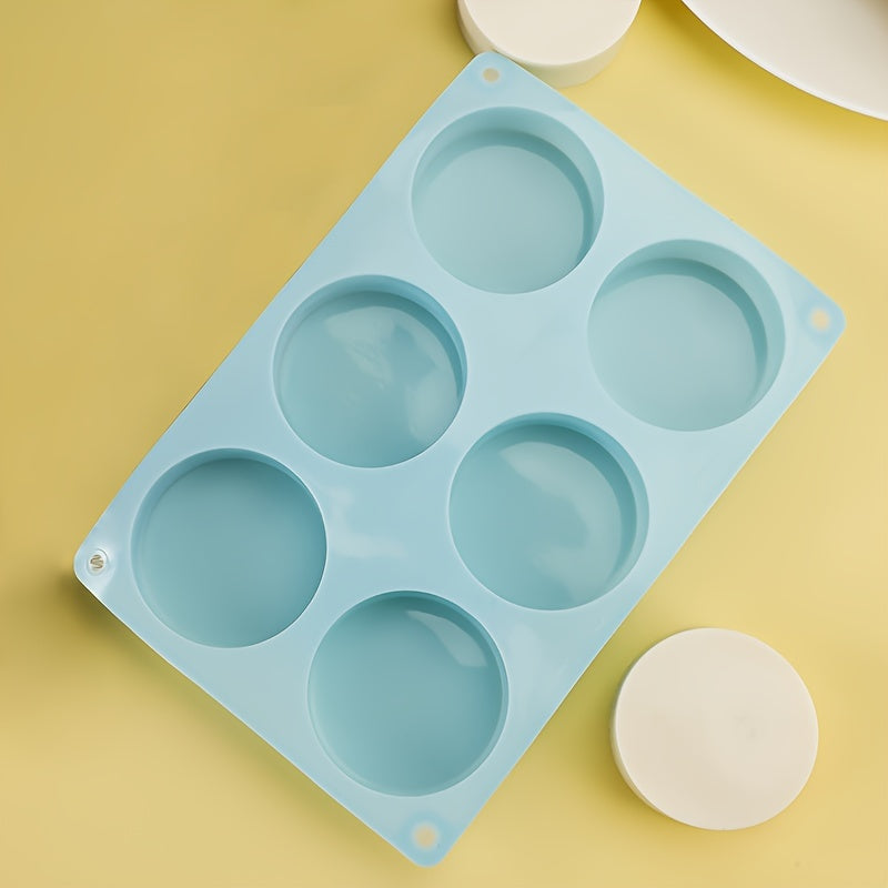 Silicone Mousse Cake Mold 6 8 12 Cavity Round Jelly Pudding Egg Tart Baking Tool