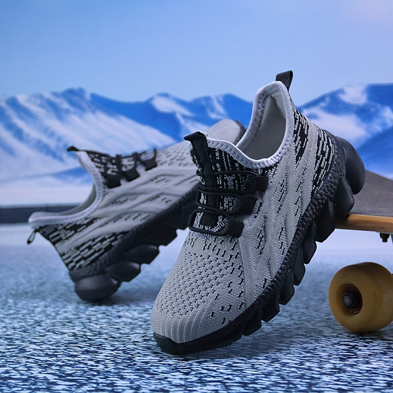 Мужские легкие кроссовки-слипоны для прогулок на улице осенью и весной