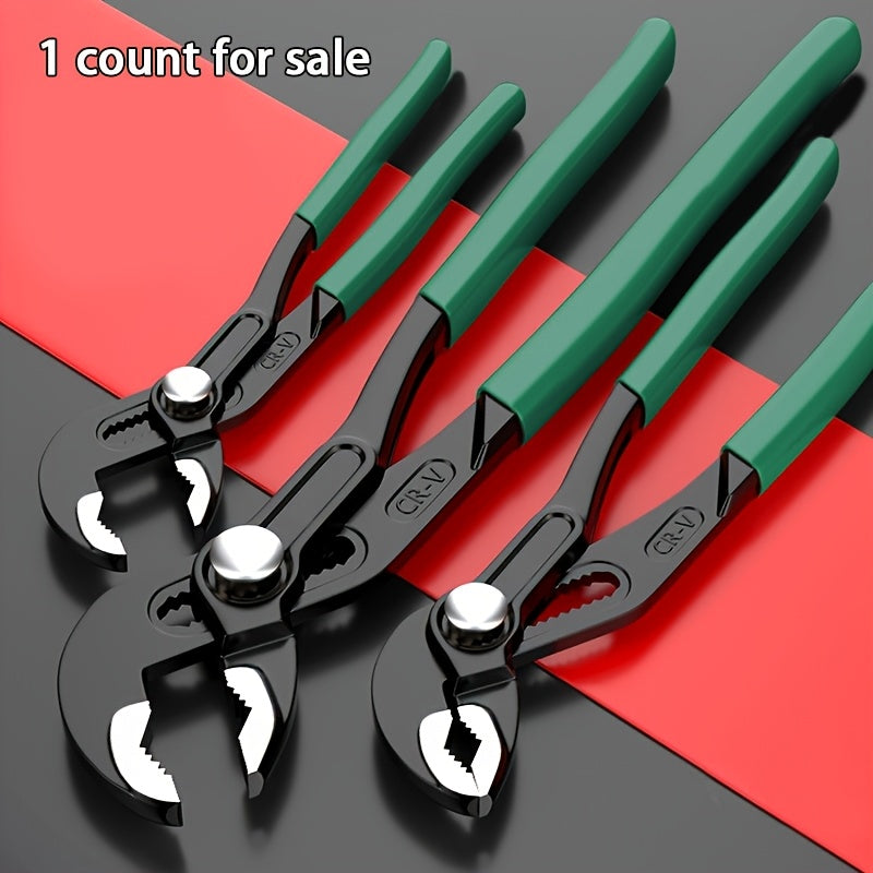 Sanoat darajasidagi xrom vanadiy po'latidan yasalgan ko'p funksiyali asbob, katta ochilishli plitalar, kalit va suv quvuri kaliti bilan.