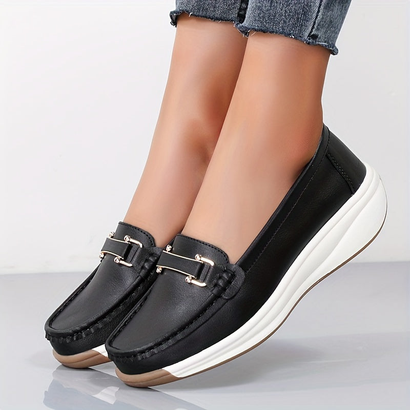 Zapatos planos tipo Mary Jane con cubierta de imitación para mujer, con borlas y diseño sin cordones