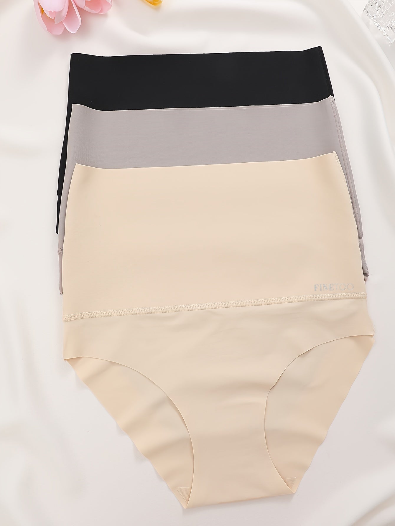 Women's High-Waisted Solid Briefs Seamless Slimming Comfort