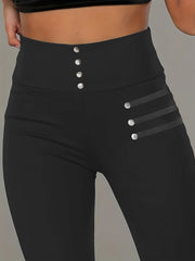 Plus Size Solid Skinny Leggings Casual Comfortable Stretchy Pants