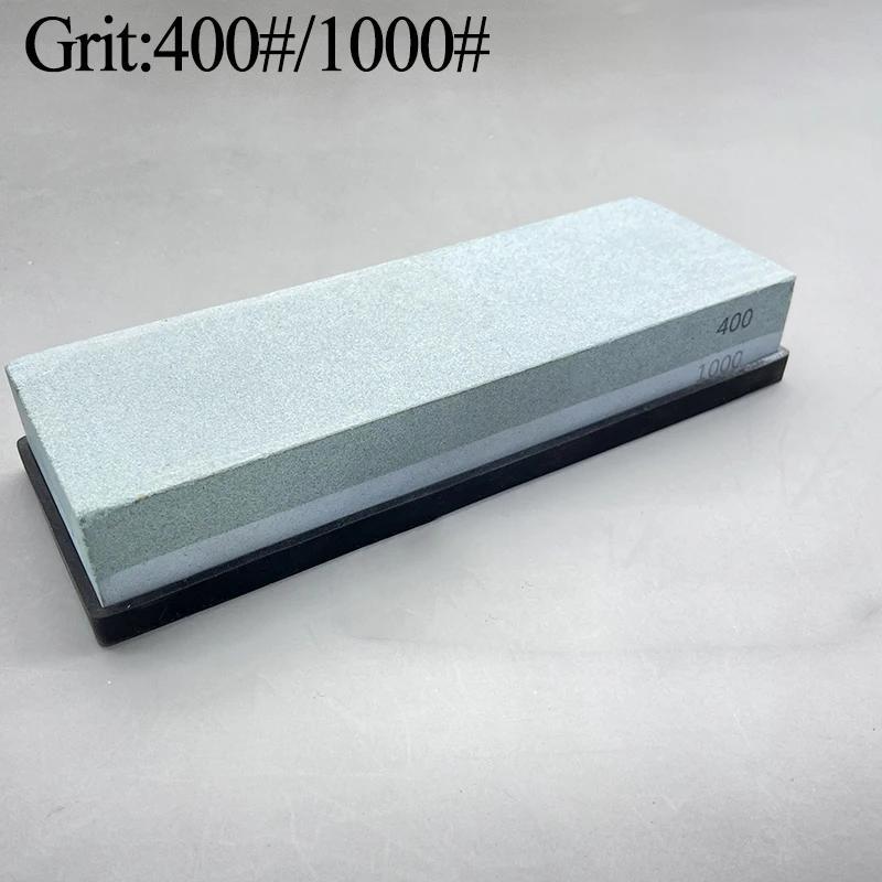 Stainless Steel Knife Sharpening Set with Adjustable Sink Rack Oil Stone and Non-Slip Base