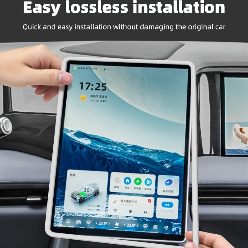 Avtomobil ichki qismi silikon ramka markaziy konsol aksessuari 32.51 sm Elektr avtomobil SUVlariga mos keladi