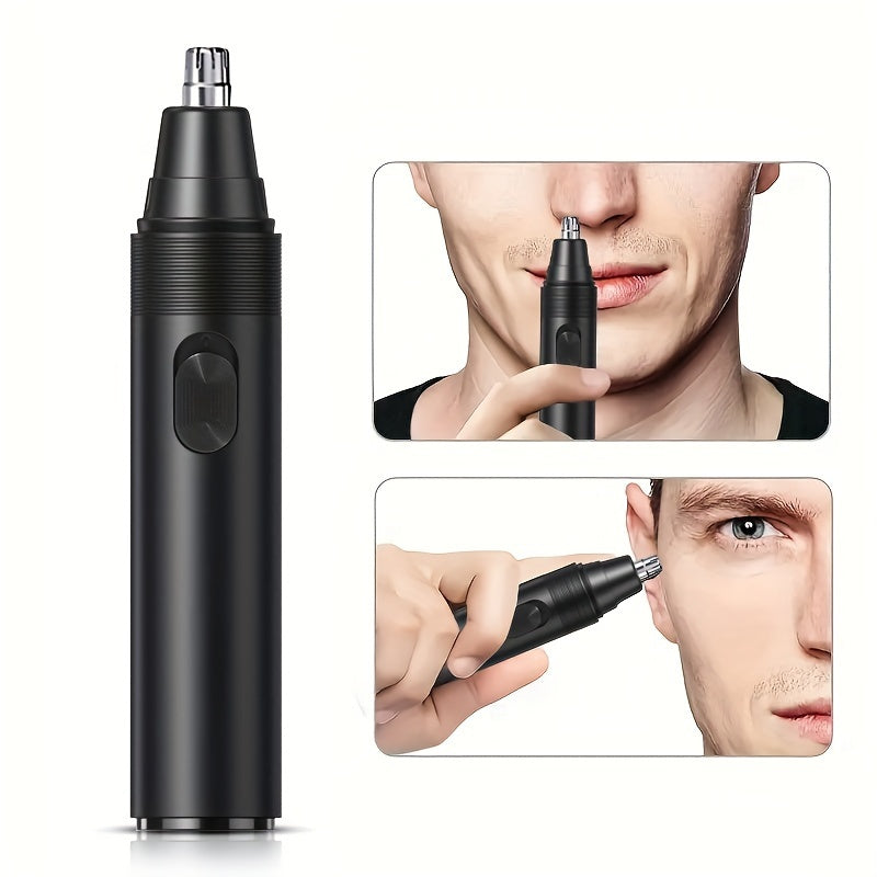 Nose and Ear Hair Trimmer for Men and Women Stainless Steel Battery-Powered