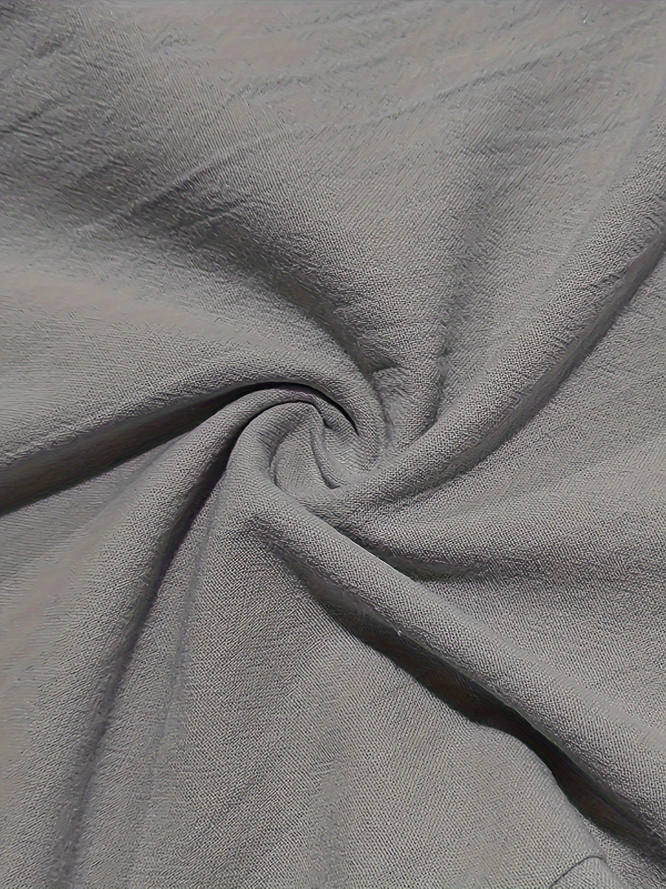 Men's Black Linen Hip Hop Pants Casual Loose Fit Spring Fall