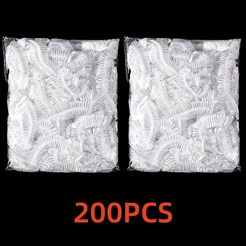 100/500 dona elastik oziq-ovqat saqlash qopqog'lari, qayta ishlatiladigan, hidi o'tkazmaydigan, chang o'tkazmaydigan