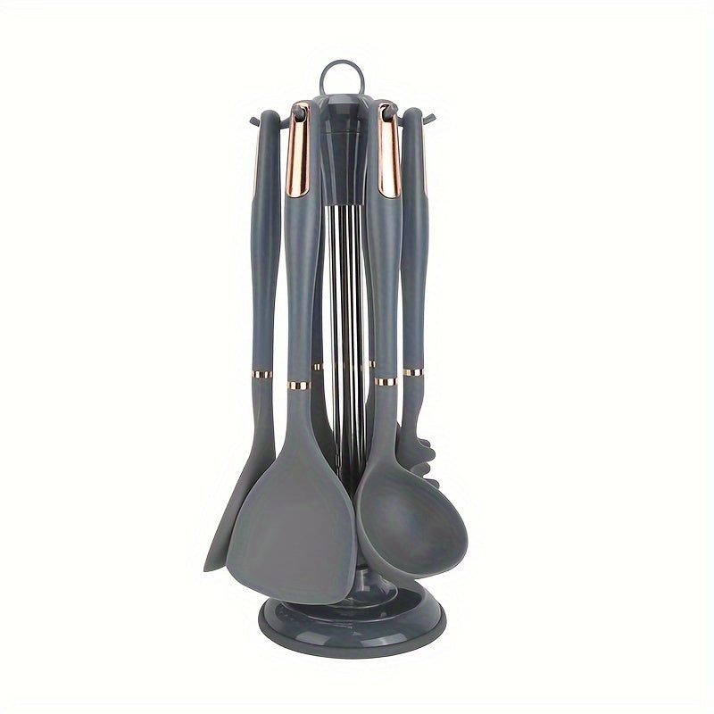 7-Piece Silicone Kitchen Utensil Set Non-Stick Heat-Resistant Cooking and Baking Tools