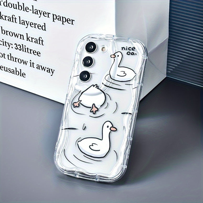 Cute Cartoon Shockproof Transparent TPU Phone Case for Samsung Galaxy S23 S24 Plus Ultra A15 A14 A13 A25 A24 A23 A35 A34 A33 A54 A55