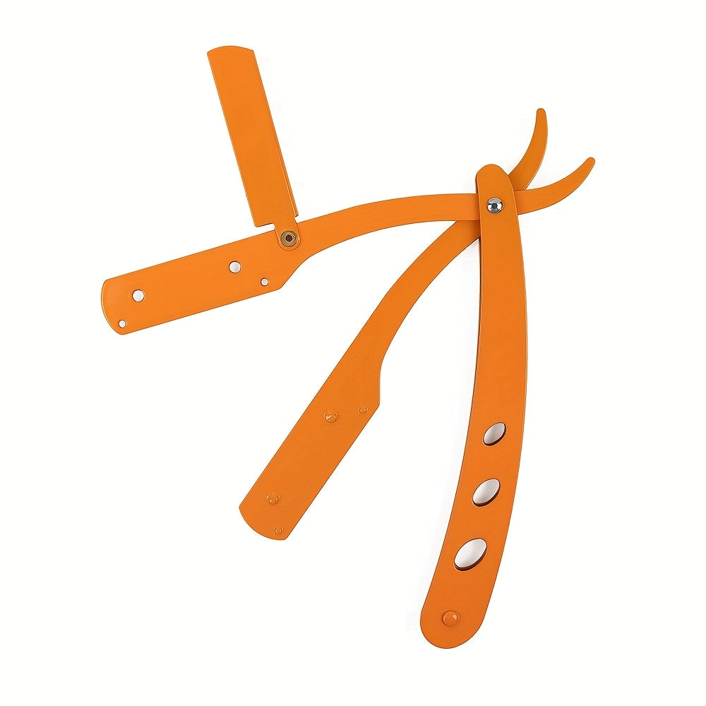 Держатель для straight razor складной металлический для барберского бритья, черный