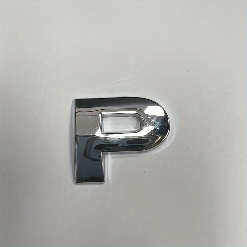 3D металлическая алфавитно-цифровая автомобильная наклейка с отражающим серебристым покрытием, долговечный акцент на кузов