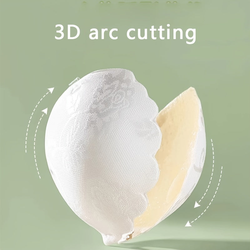 Women’s Seamless Strapless Push-Up Bra Wireless Support Semi-Sheer Polyester