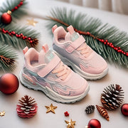 Kids Casual Mesh and PU Sneakers for Boys and Girls All-Season