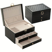 Multi-Layer Jewelry Box Organizer for Women with Spacious Compartments