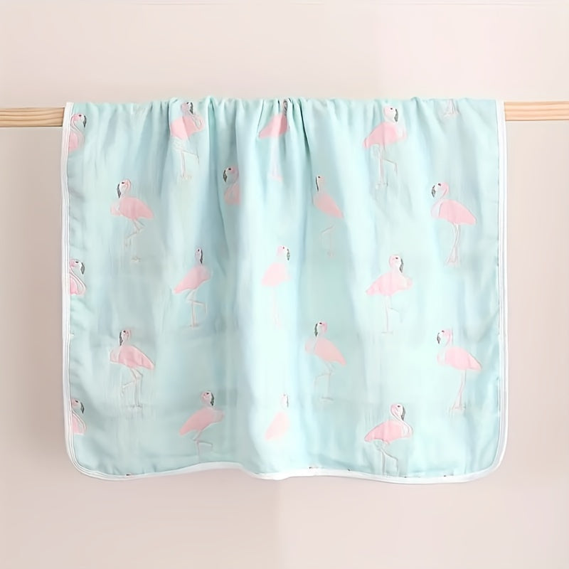 Six-Layer Gauze Baby Bath Towel with Jacquard Design for Newborns