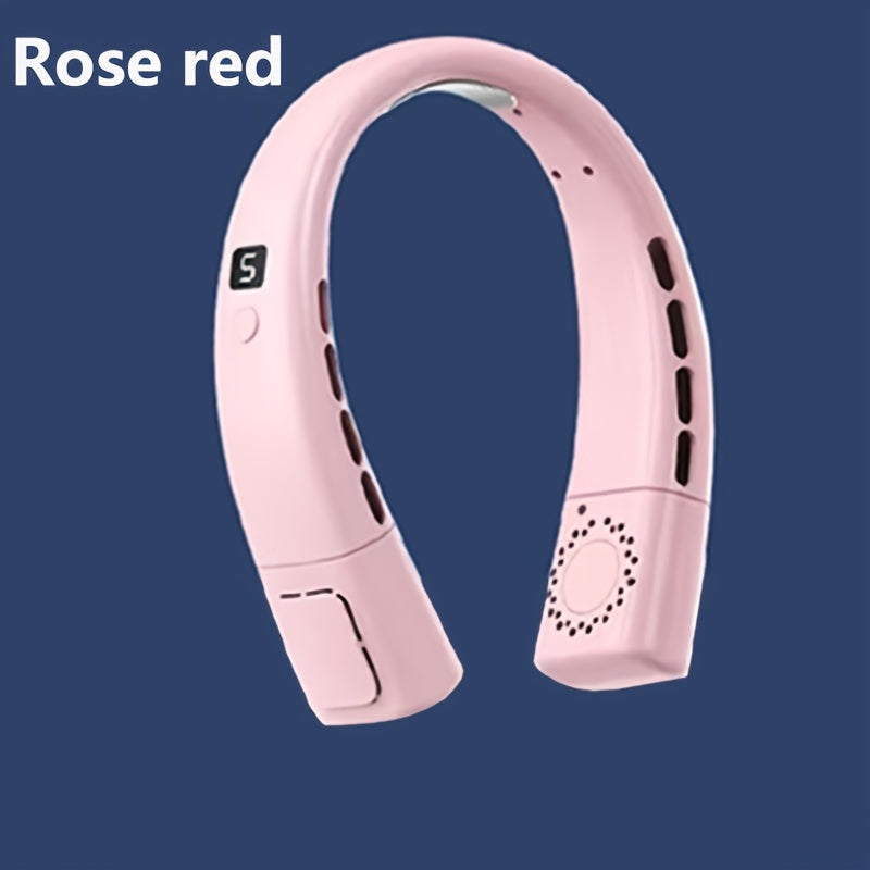 Portable Mini USB Fan with 5 Speed Settings for Travel Outdoor Beach