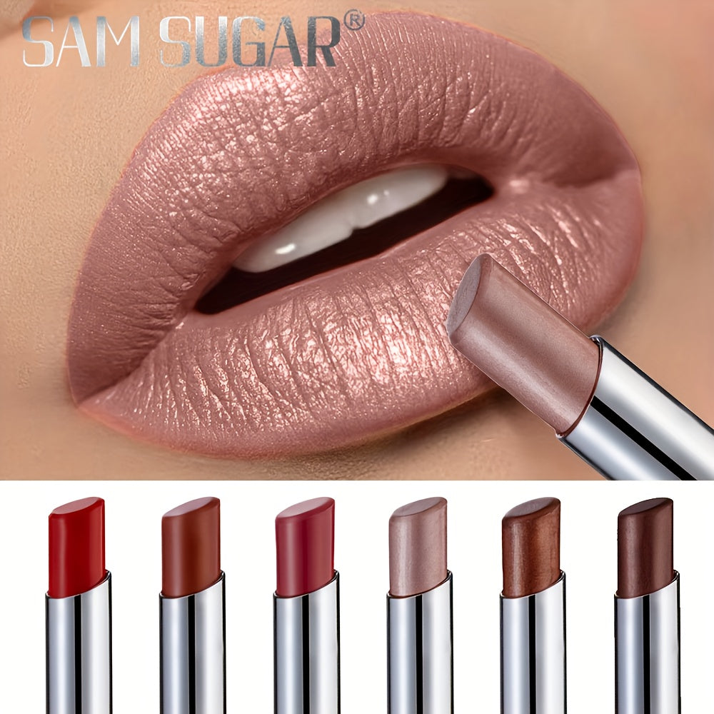 Lápiz de labios de terciopelo mate para mujer, a prueba de agua, de larga duración, brillo de labios, 6 colores