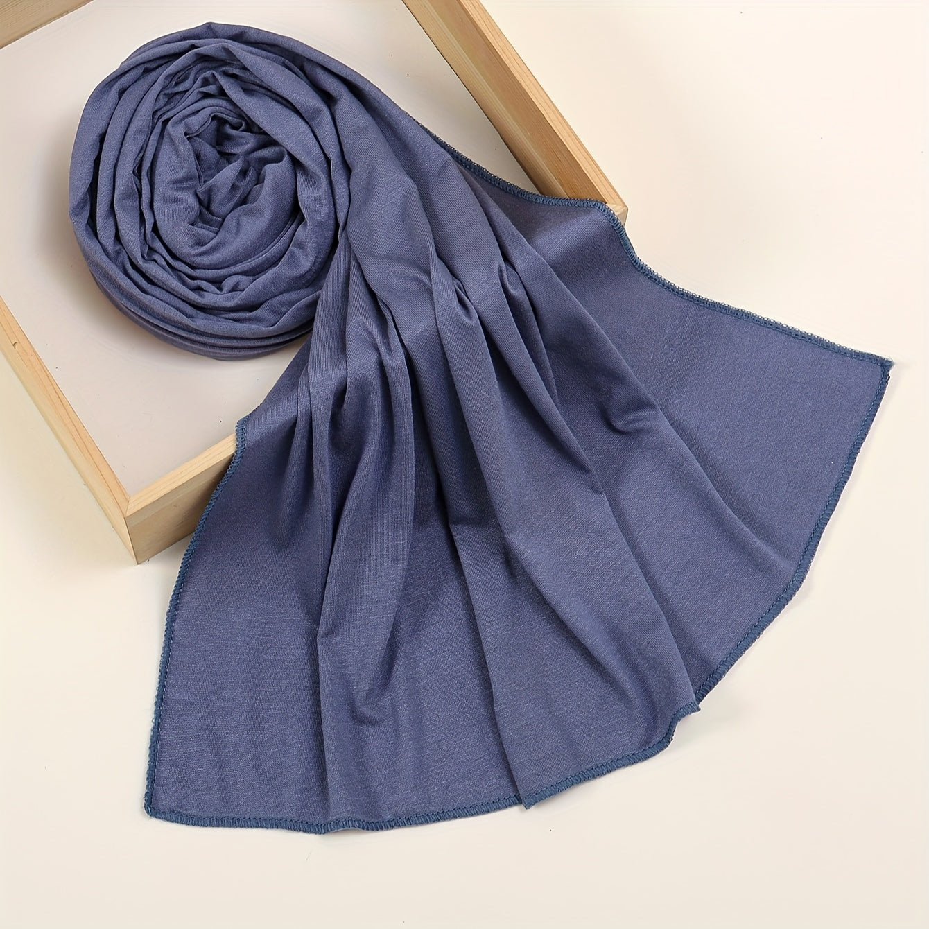 Windproof Sunscreen Shawl for Women Soft Breathable Muslim Hijab Solid Color