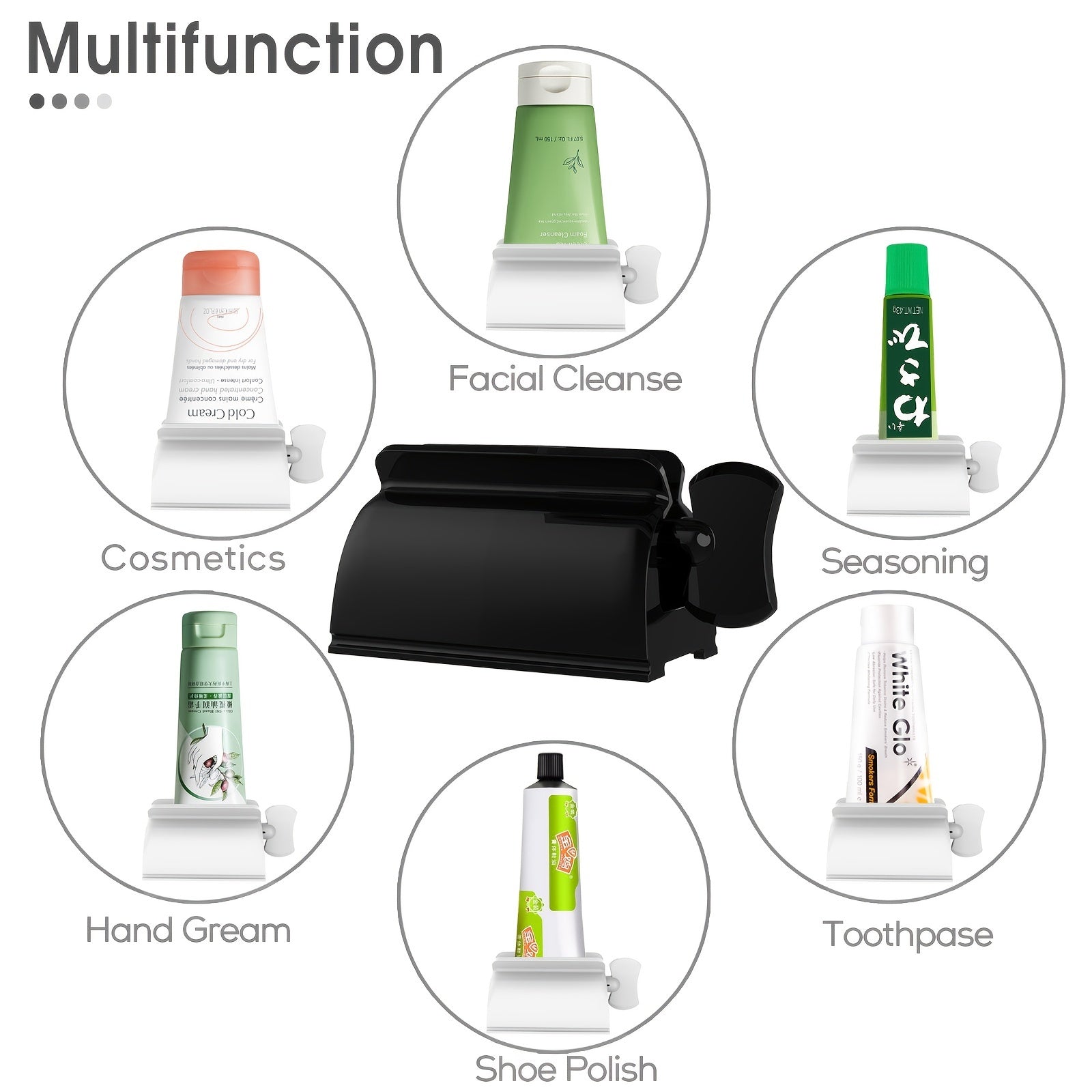 3 dona tish pastasi dozator to'plami hammom aksessuarlari uchun oshxona va sayohat