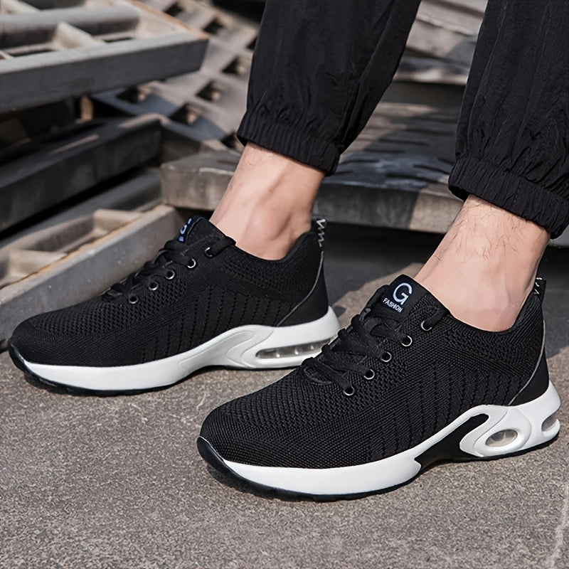 Women's Steel Toe Work Shoes Breathable Anti-Smash Safety Shoes Black