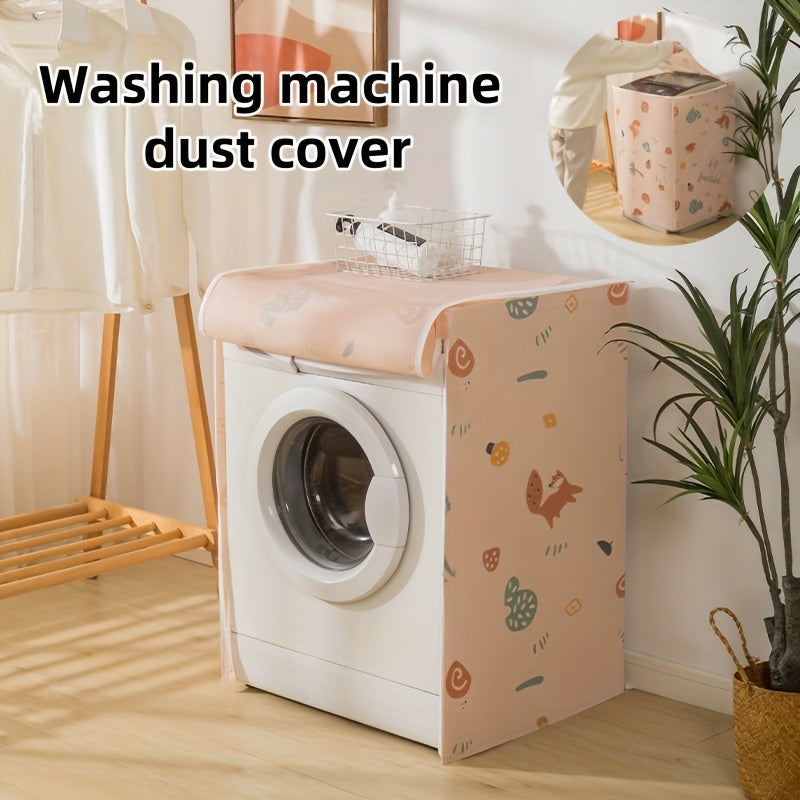 Waterproof Plastic Cover for Washing Machines with Side and Top Openings Commercial Use