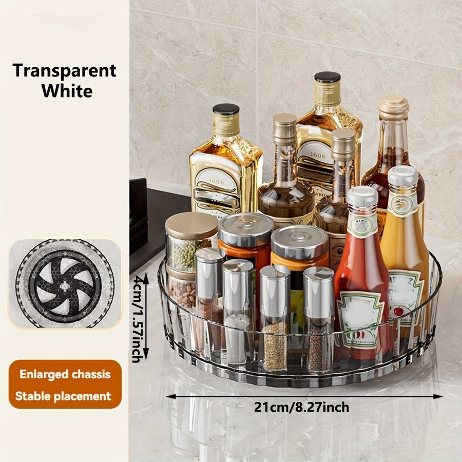 Rotating Spice Rack Organizer Desktop Storage Box Kitchen Utensil Holder