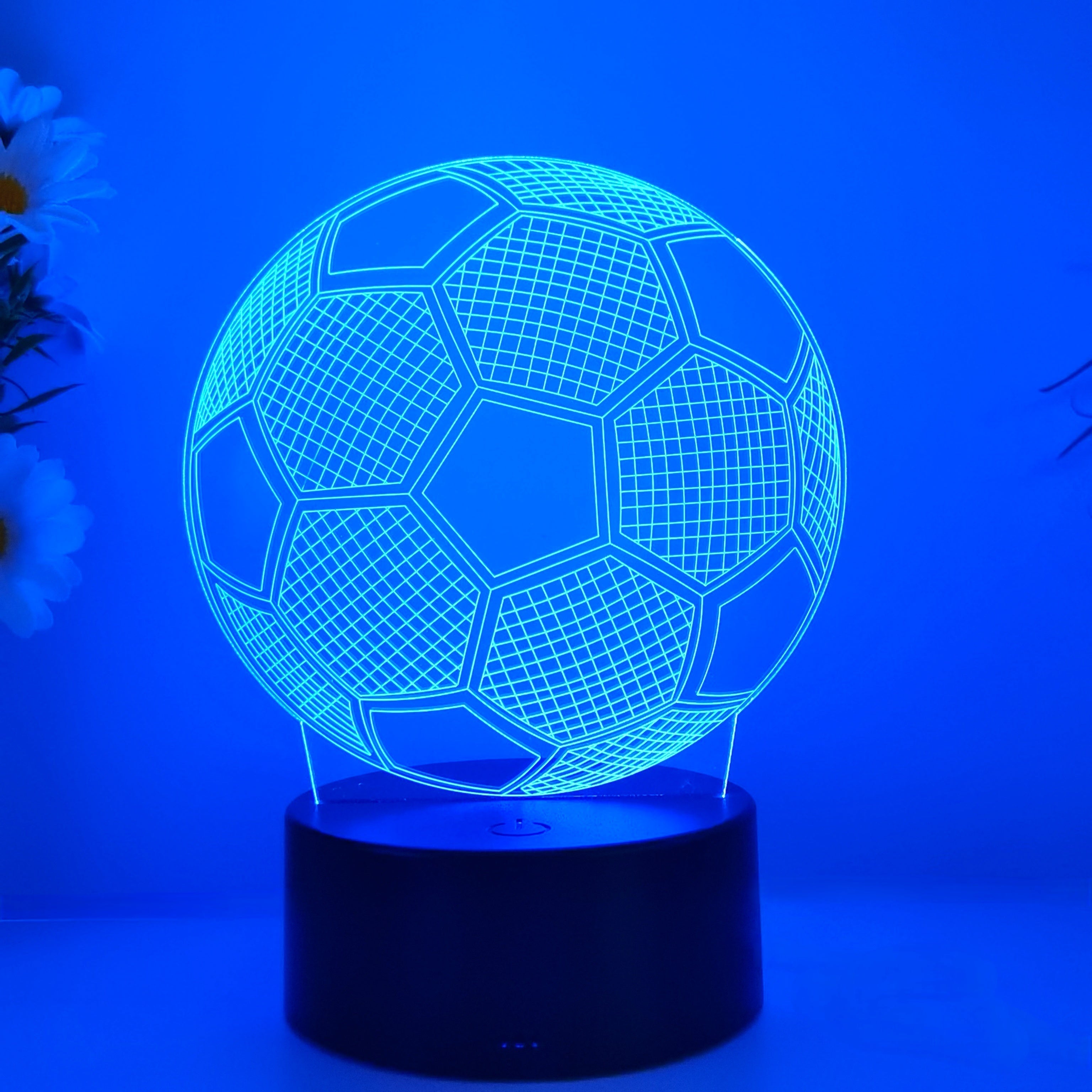3D LED Night Light for Football Fans USB Touch Control Sports Gift
