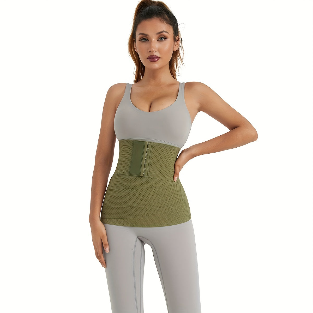Elastic High-Waisted Postpartum Belly Band for Recovery and Yoga