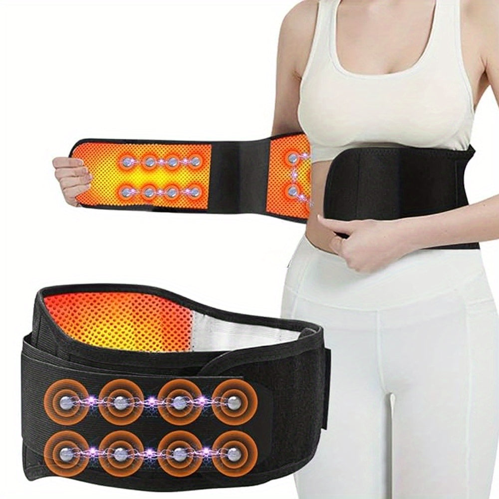 Cinturón ajustable de soporte lumbar para hombres y mujeres, faja lumbar con compresión, transpirable, cinturilla para uso diario