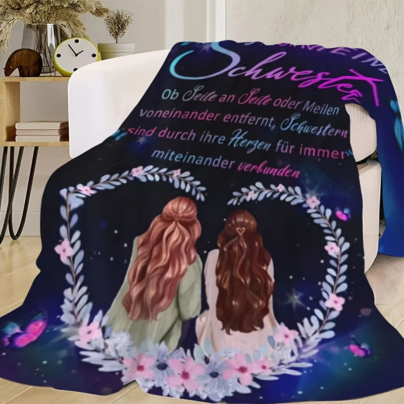 Flannel Throw Blanket for Women and Girls Soft Hypoallergenic Cozy Gift