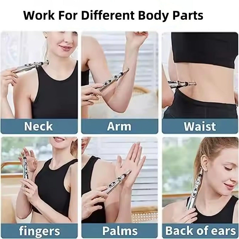 Swoson ko'p funksiyali massaj qalam 9 rejimda, bo'yin, orqa va bel uchun almashtiriladigan boshlar bilan. Uyda foydalanish uchun portativ aqlli qurilma, keksa avlod uchun ideal sovg'a.