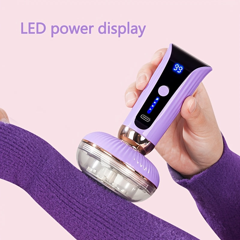 Kiyimlar va mebellardan olib tashlash uchun portativ USB quvvatlanadigan mato qirqish