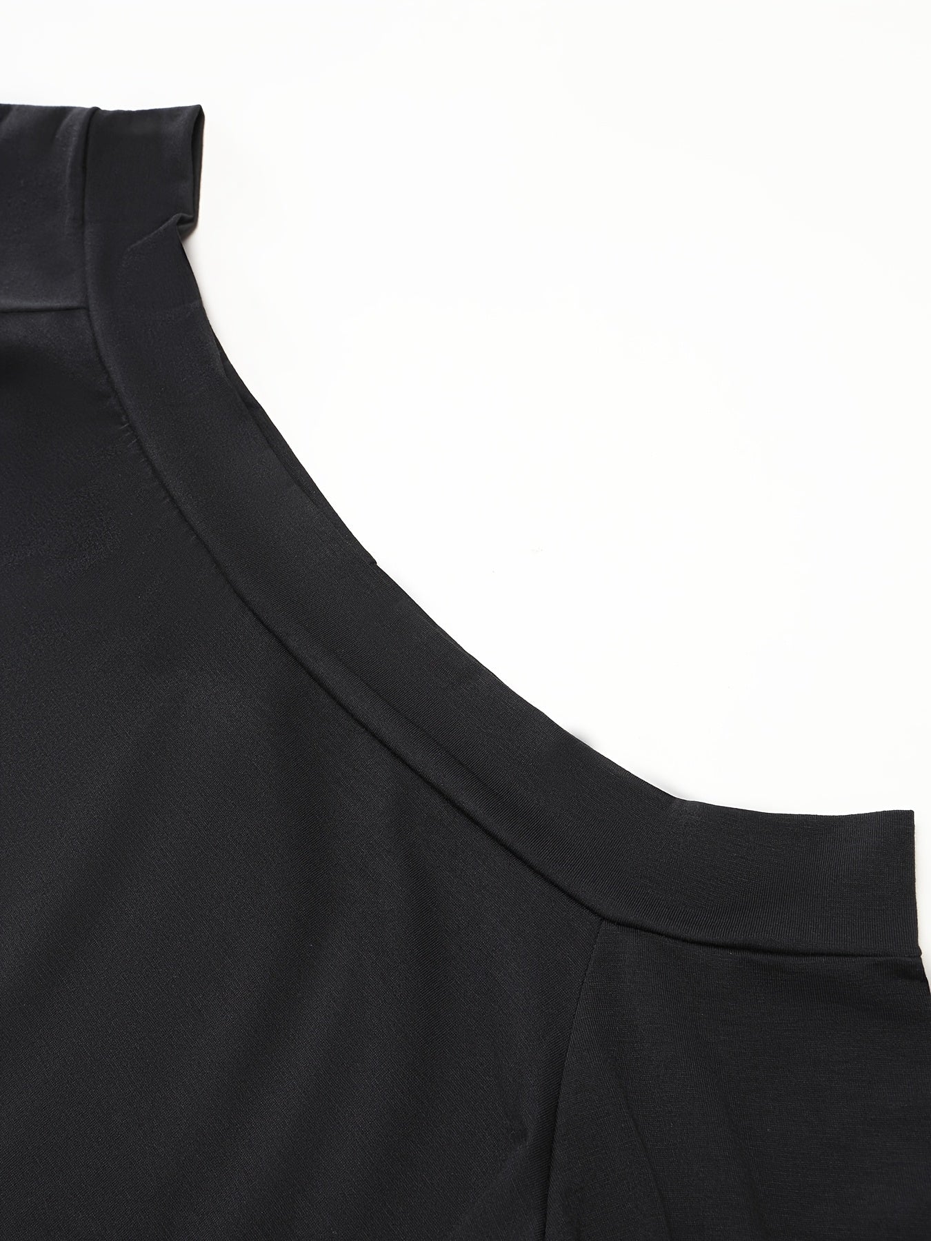 Women's Off-Shoulder Lounge Top Long Sleeve Knit Fabric Fall Loungewear