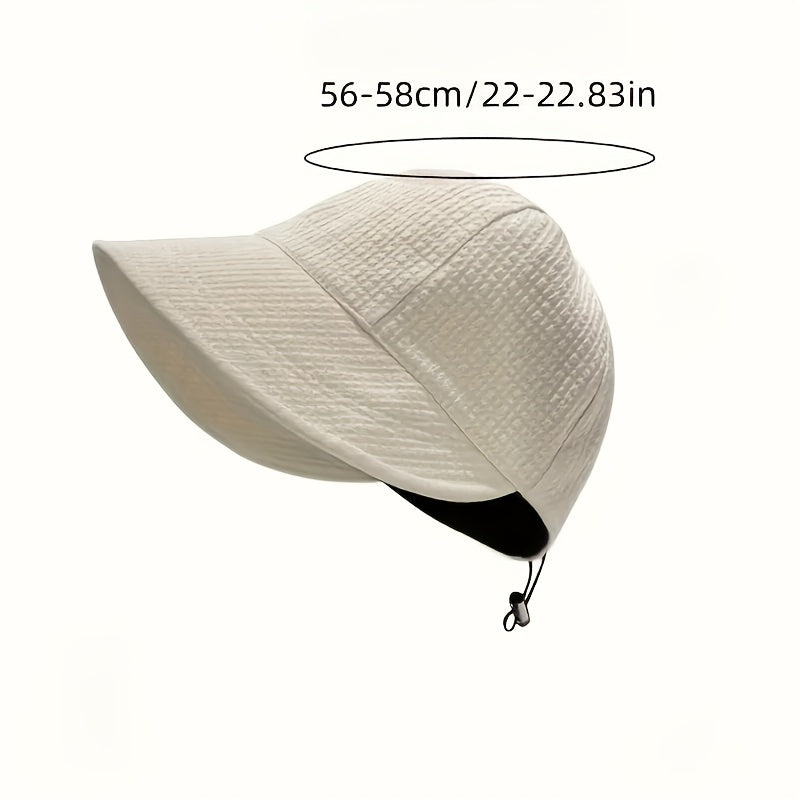 Women's Wide Brim Sun Hat UPF UV Protection Adjustable Drawstring Foldable Braid Polyester Outdoor