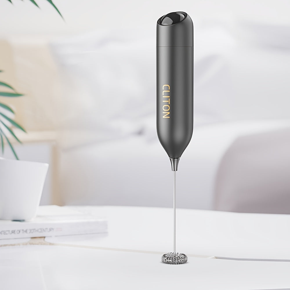 Electric Milk Frother Handheld Battery-Powered Foam Maker for Coffee Cappuccino Matcha Hot Chocolate