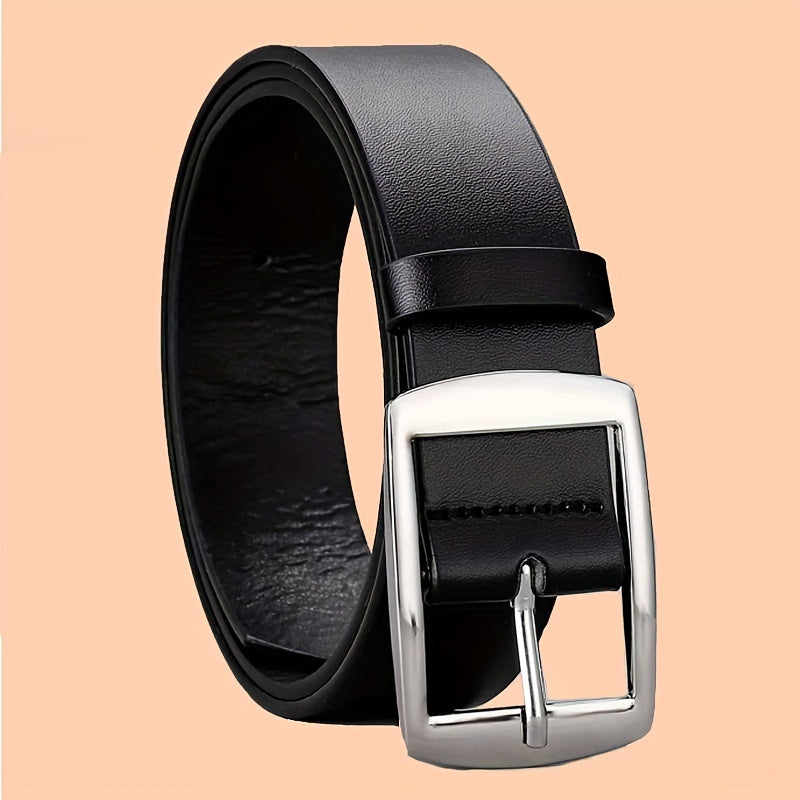 Women's Leather Belt with Square Buckle for Casual, Formal, and Beach Wear