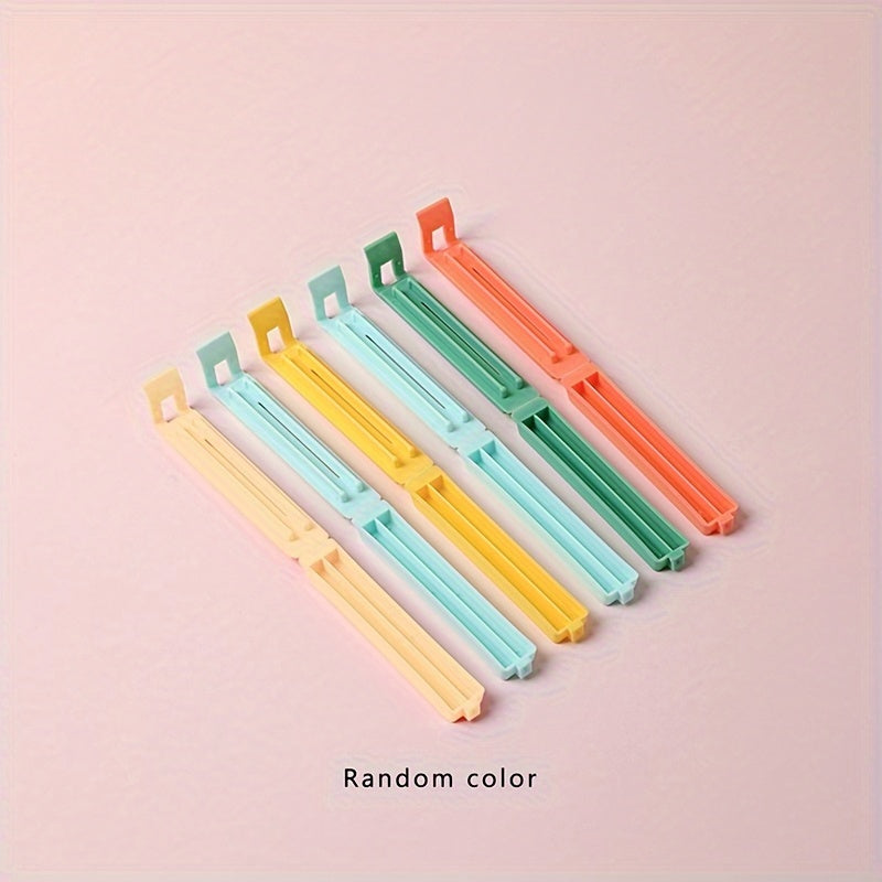 Oshxonada turli plastik va meva sumkalarini muhrlash va tartibga solish uchun 6 ta oziq-ovqat sumkasi kliplari to'plami