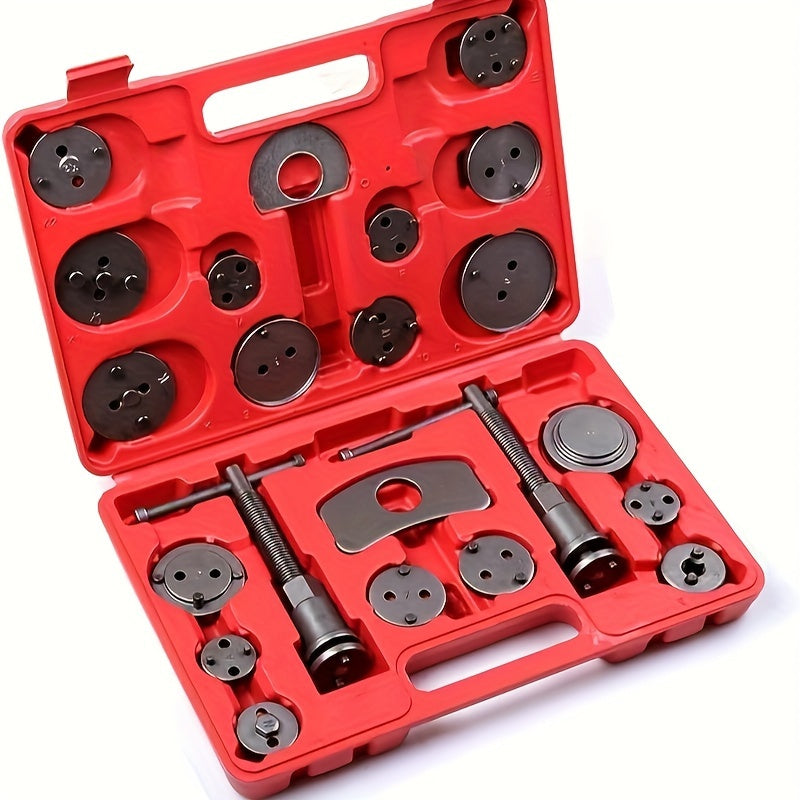 22pcs Heavy Duty Disc Brake Caliper Piston Compressor Repair Tool Kit for Cars