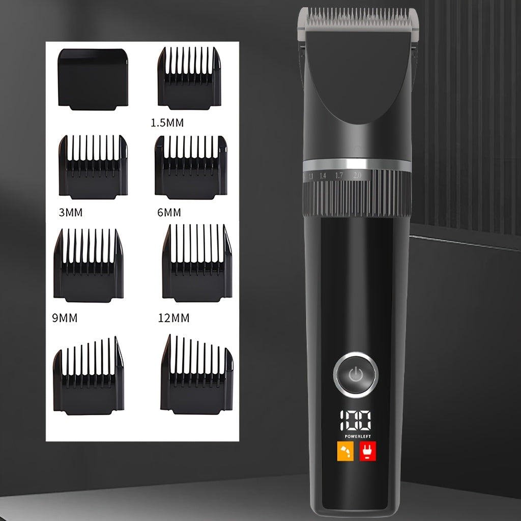 Электрическая машинка для стрижки волос для домашнего использования, беспроводная, с USB Type-C, литиевая батарея, длительный режим ожидания, салонное качество