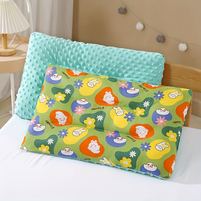 Children's Double-Sided Polyester Fiber Pillow 30x50cm Washable for Kids Ages 0-3