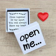 Long Distance Relationship Gift for Boyfriend or Girlfriend Romantic Love Note with Red Heart Cotton