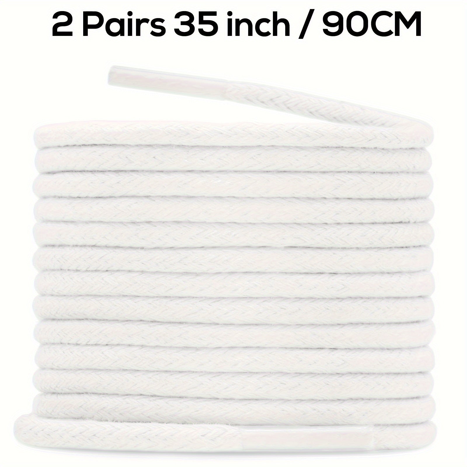 Unisex Waxed Shoelaces 0.25cm Thick Round Replacement Multi-Coloured 4 Pairs