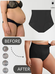 Women's Plus Size High Waist Tummy Tights Breathable Mesh Body Shaping